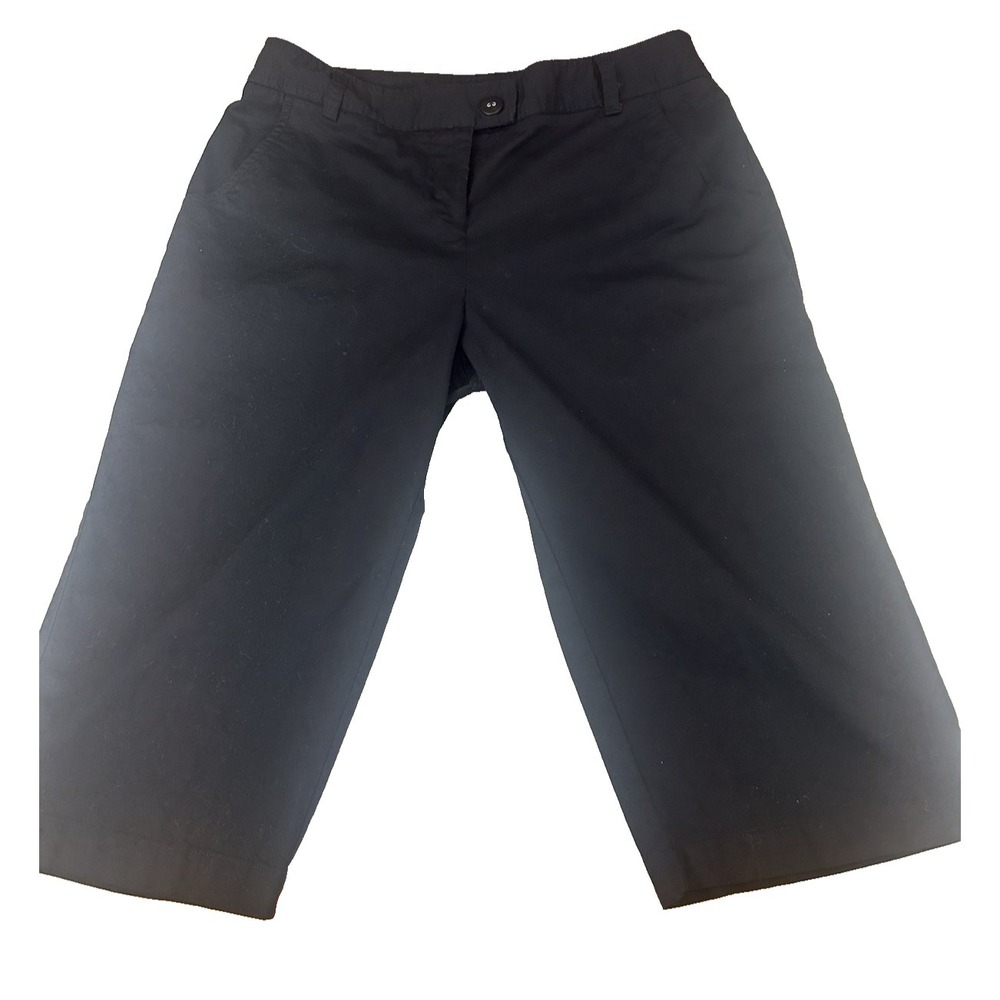 Black Cotton Cato Capris Beachy Festival look Size 8